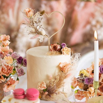 Cake Topper - Trä - Hjärta Cake Topper - Trä - Hjärta