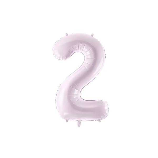 Sifferballong - Lila Pastell - 72cm - 2