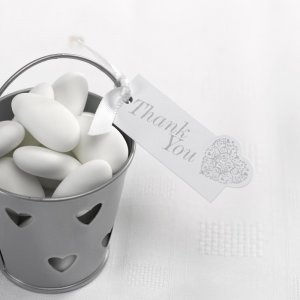 Små tags - Thank you - Silver - 10-pack Små tags - Thank you - Silver - 10-pack