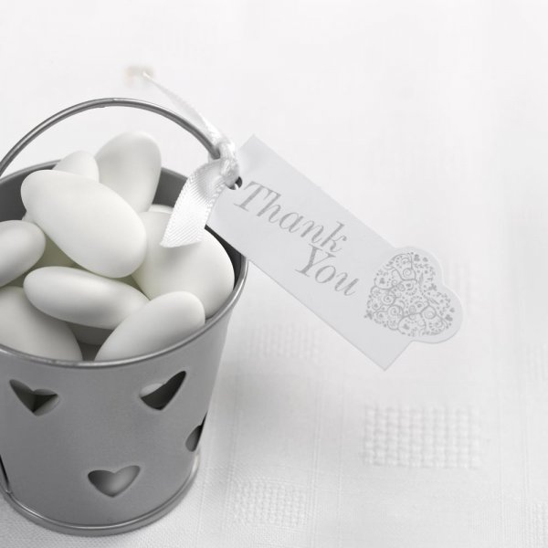 Sm tags - Thank you - Silver - 10-pack