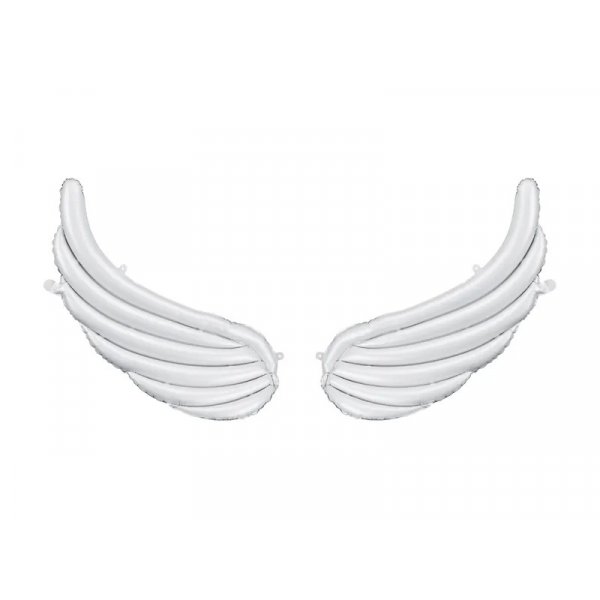 Folieballong - Vingar - Vita - 95 x 37 cm