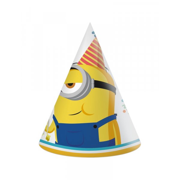 Partyhattar - Minions Rise of Gru - 6-pack