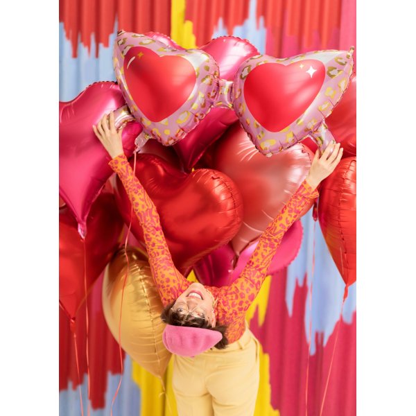 Folieballong - Rtt hjrta