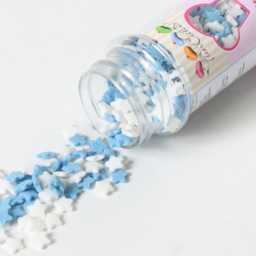 Strössel - Stjärnor - Blå/Vit Strössel - Stjärnor - Blå/Vit