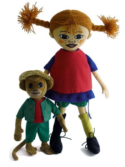 Dockor Pippi L�ngstrump och Herr Nilsson