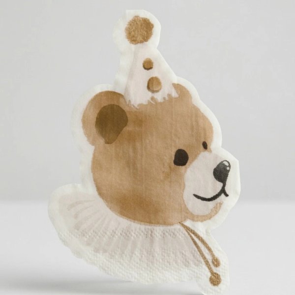 Sm� Servetter - Birthday Bear - Lavenders Blue - 16-pack
