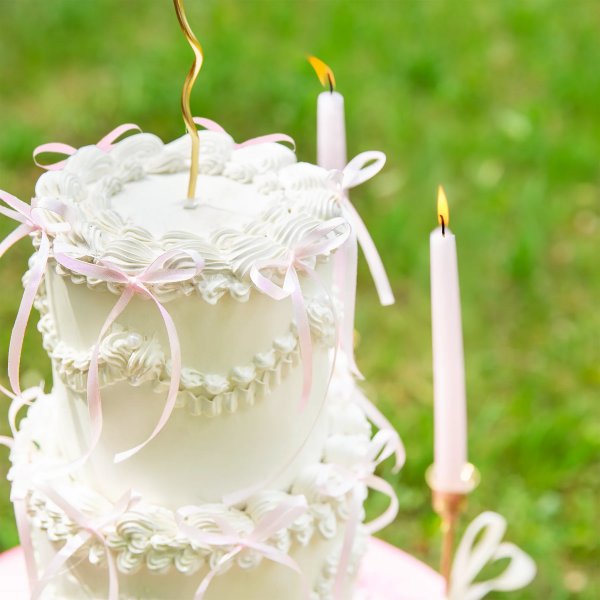 Cake Picks/Cake topper - Rosetter - Rosa - 10-pack Cake Picks/Cake topper - Rosetter - Rosa - 10-pack