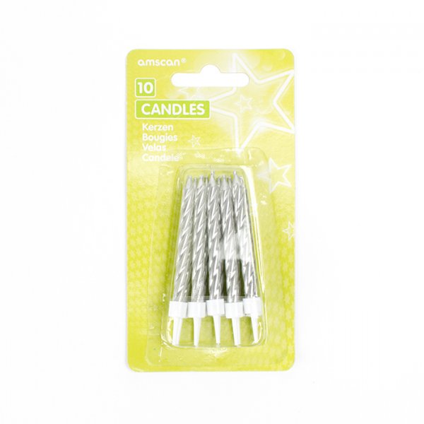 Trtljus - Silver - Prlemor - 10 stycken