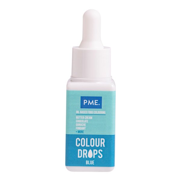 PME Colour Drops - Oljebaserad livsmedelsf�rg - Bl� - 20 ml