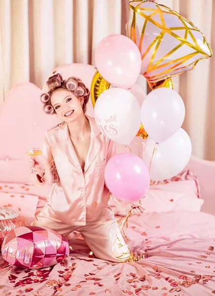 Ballongbukett - Ring - She said yes - 6-pack Ballongbukett - Ring - She said yes - 6-pack