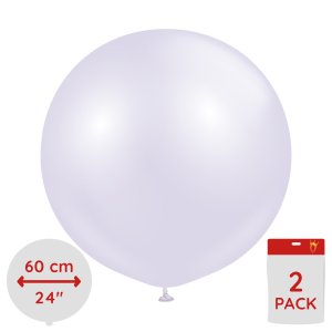 Ballonger enf�rgade - Premium 60 cm - Aura Lavender Fog - 2-pack