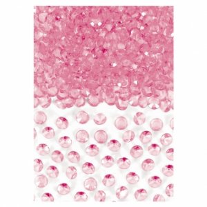 Diamantkonfetti - Mini - Rosa - 28 gram