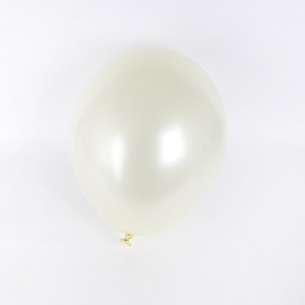 Ballonger - Metallic - Ivory - 10 st Ballonger - Metallic - Ivory - 10 st