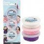 Foam Clay - Vit/Rosa/Lila Mix - 3-pack