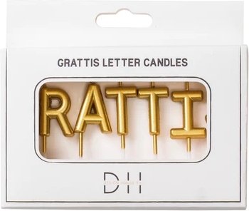 Tårtljus - \\\"Grattis\\\" - Guld Tårtljus - \\\"Grattis\\\" - Guld