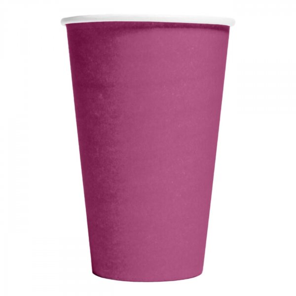 Pappmuggar - Lila - 350ml - 10-pack