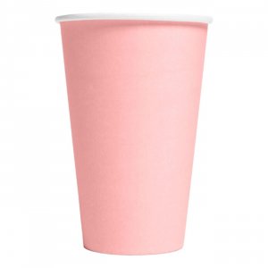 Pappmuggar - Ljusrosa - 10-pack