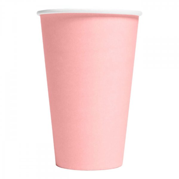 Pappmuggar - Ljusrosa - 10-pack