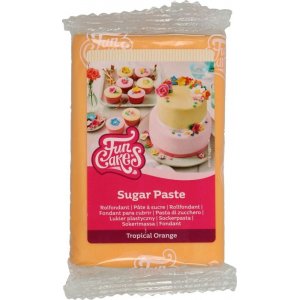 Sockerpasta Orange - Tropical Orange - 250g - FunCakes