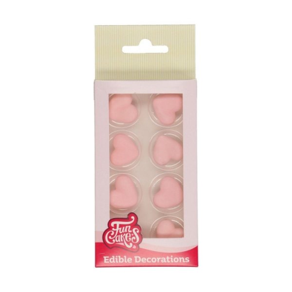 Sockerdekorationer Rosa Hj�rtan