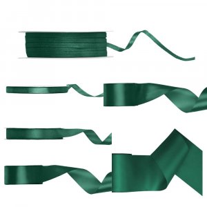 Satinband - Bottle Green - 25 meter