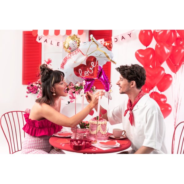 Konfetti - Hjrtan - Ljusrosa - 15 g