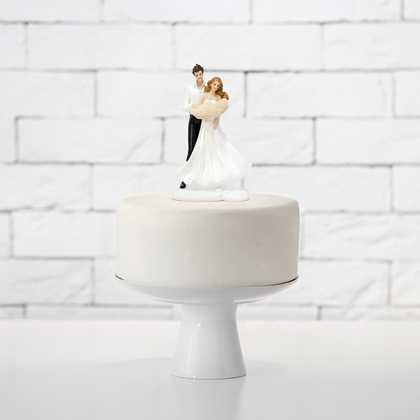 Cake topper - Brudpar med bebis