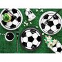 Pappersassietter Fotboll Svart/vit