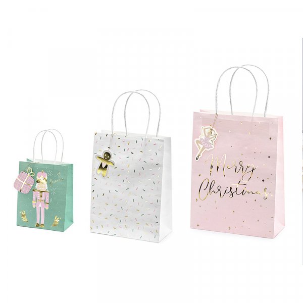 Presentpsar - 3-pack - Pink Christmas