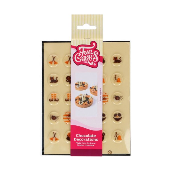 Chokladdekoration Halloween �2 cm - 25-pack