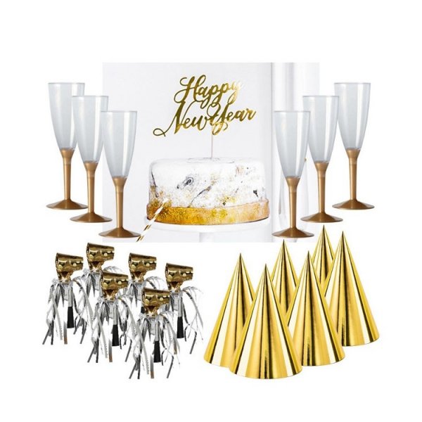 Ny�rstillbeh�r Happy new year 10 pers
