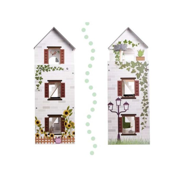 Docksk�p LULILO FLORO boho med LED-belysning 78 cm Tr�
