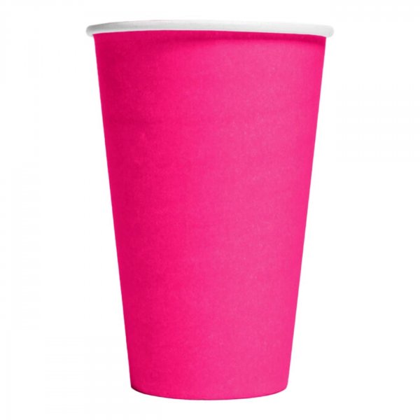 Pappmuggar Rosa 350ml - 10-pack