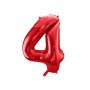 Sifferballong 0-9, r�d 86cm