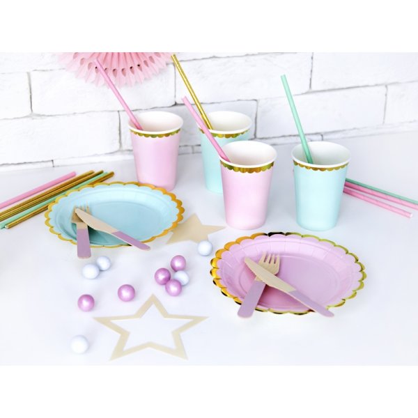 Pappmuggar - Mint - Guldkant - 6-pack Pappmuggar - Mint - Guldkant - 6-pack