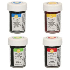 Wilton Pastaf�rger Paket Bl� Gr�n R�d Gul 4x28g