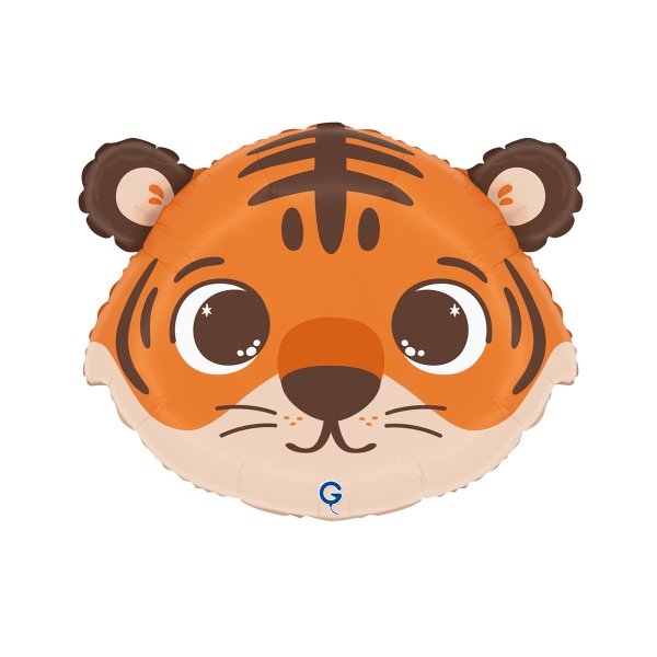 Folieballong - Tigerhuvud - Shape Folieballong - Tigerhuvud - Shape