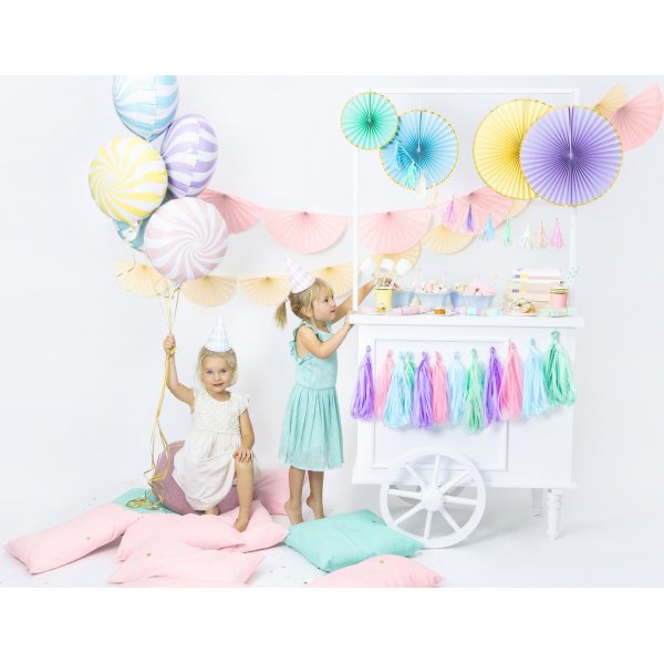 Pappmuggar - Ljusbl - Guldkant - 6-pack