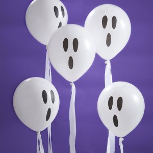 Ballonger - Sp�ken med serpentin - 10 st