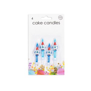 T�rtljus - Rymd - Raketer - 4-pack