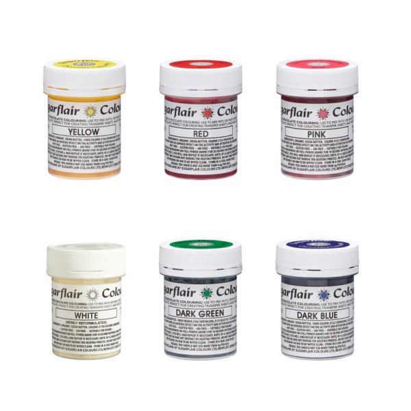 Sugarflair Chokladfärger Essentials 6 färger 6 x 35g Sugarflair Chokladfärger Essentials 6 färger 6 x 35g
