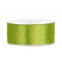 Satinband - �ppelgr�nt - (Bredd: 25 mm) - 25 meter