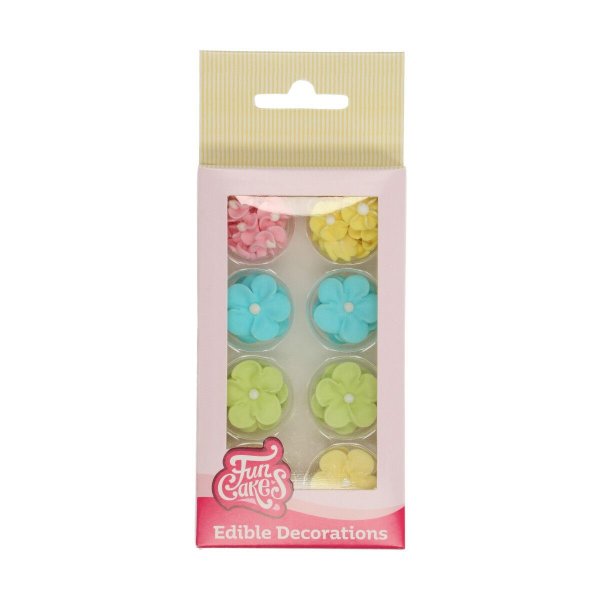 Sockerdekorationer Blommor, Pastell