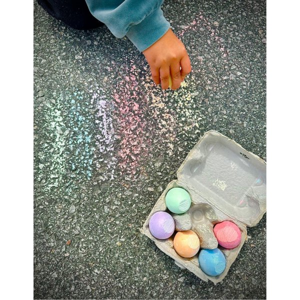 Gatukritor - Ägg - Pastellfärger - 6-pack Gatukritor - Ägg - Pastellfärger - 6-pack