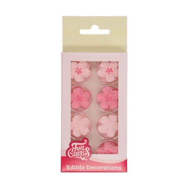 Sockerdekorationer Blommor, Rosa