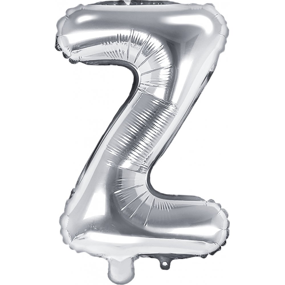 Bokstavsballonger – Silver – 35 cm – Bokstav: Z – Bokstavsballonger, Ballonger