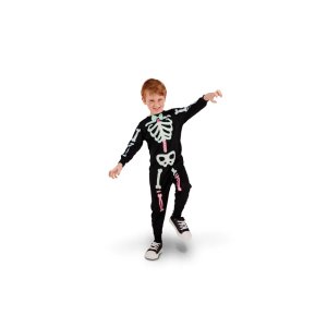 Skelett - Maskeraddr�kt - 116�128 cm (5�8 �r) COPY