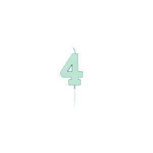 T�rtljus - Pastell Mint - 4,5 cm