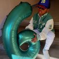 Kundbild Sifferballong - Bottle Green - 86 cm - Siffra: 6: Tack f�r fin snabb och fin...
