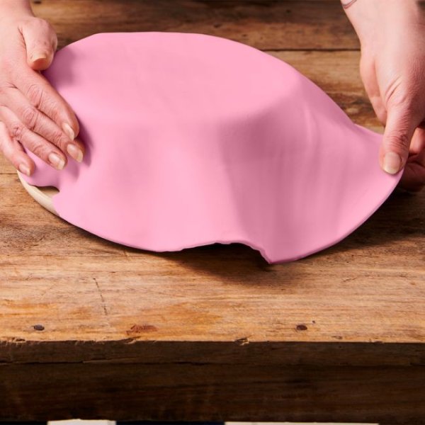 Utkavlad Sugarpaste - Ready Rolled - Rosa - FunCakes - 36 cm